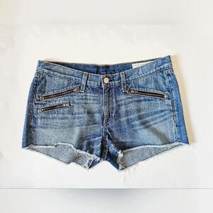 Rag & Bone Size 27 denim jean shorts low rise zipper  detail